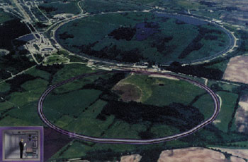 View from the air of main injector ring